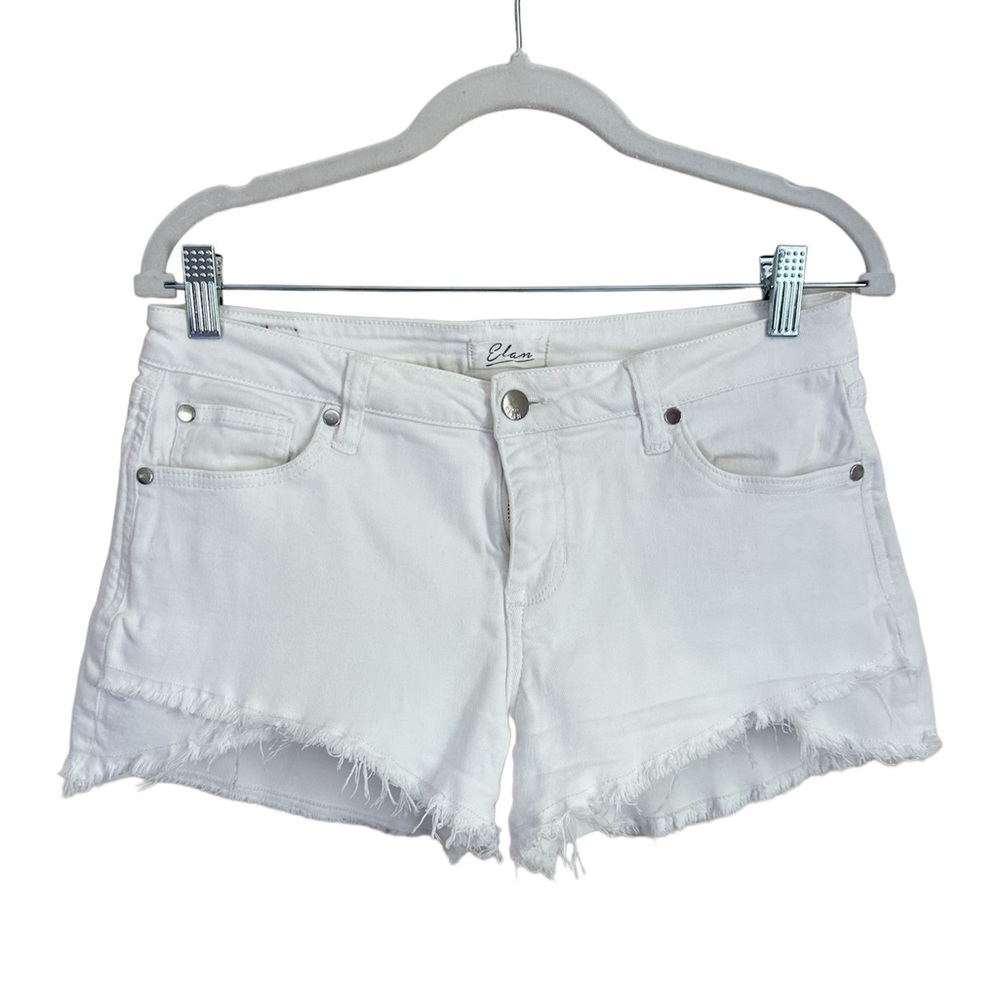 Elan soft denim white shorts size M